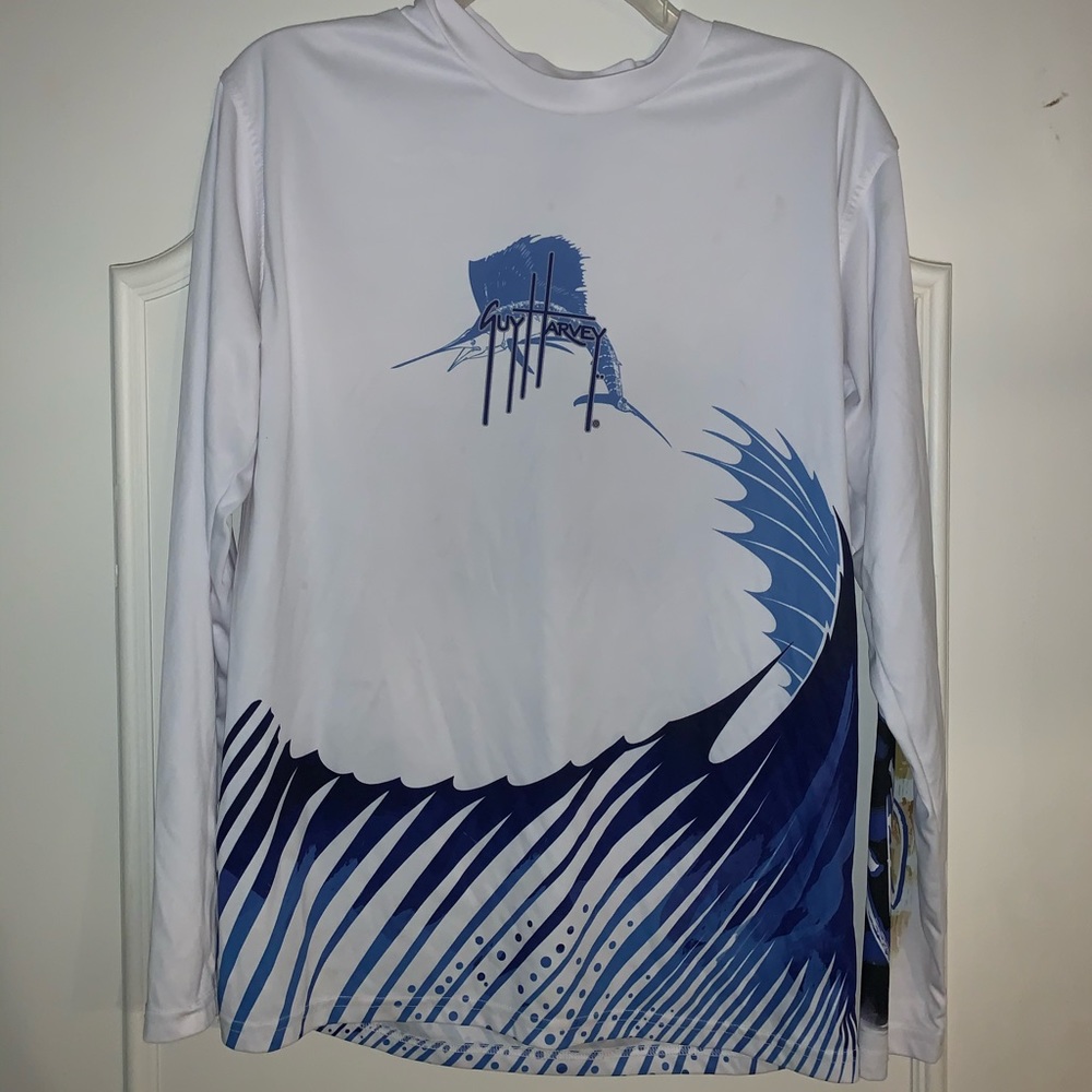 Guy Harvey performance sail fish shirt.